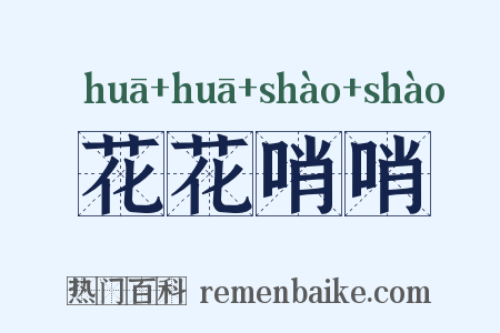 花花哨哨是什么意思的图片